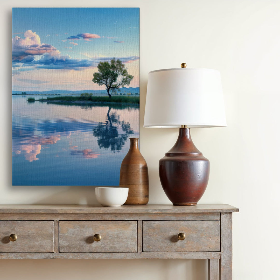 Serene Lagoon - Modern Oasis Sensory Design & Art Studio - Canvas