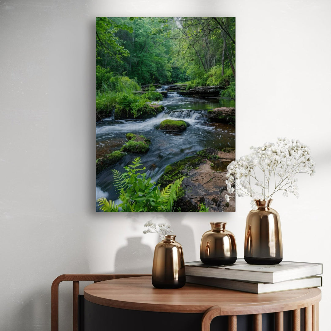 Nature River Scene - Modern Oasis Sensory Design & Art Studio - Canvas