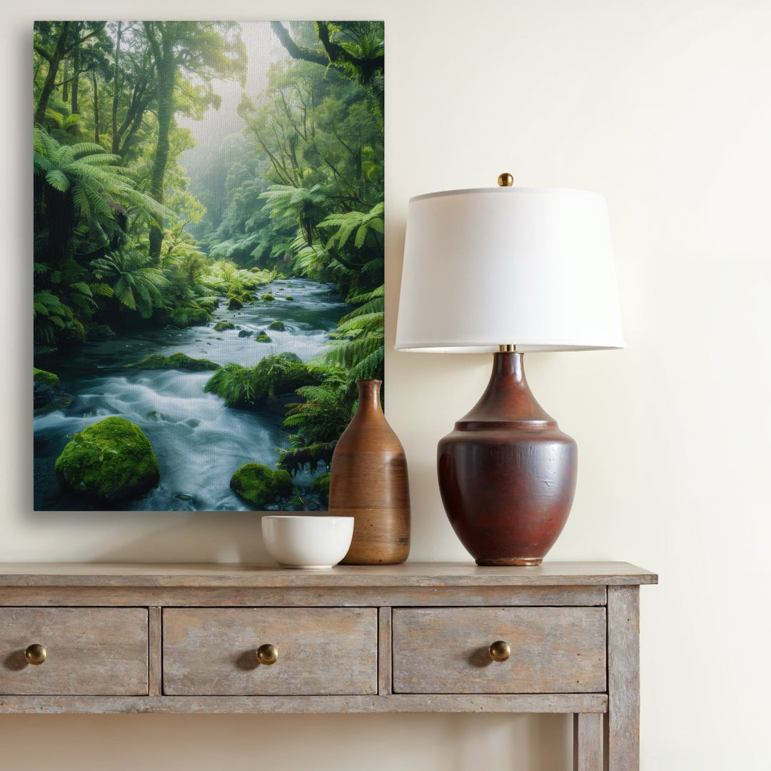 Serene River - Modern Oasis Sensory Design & Art Studio - Canvas